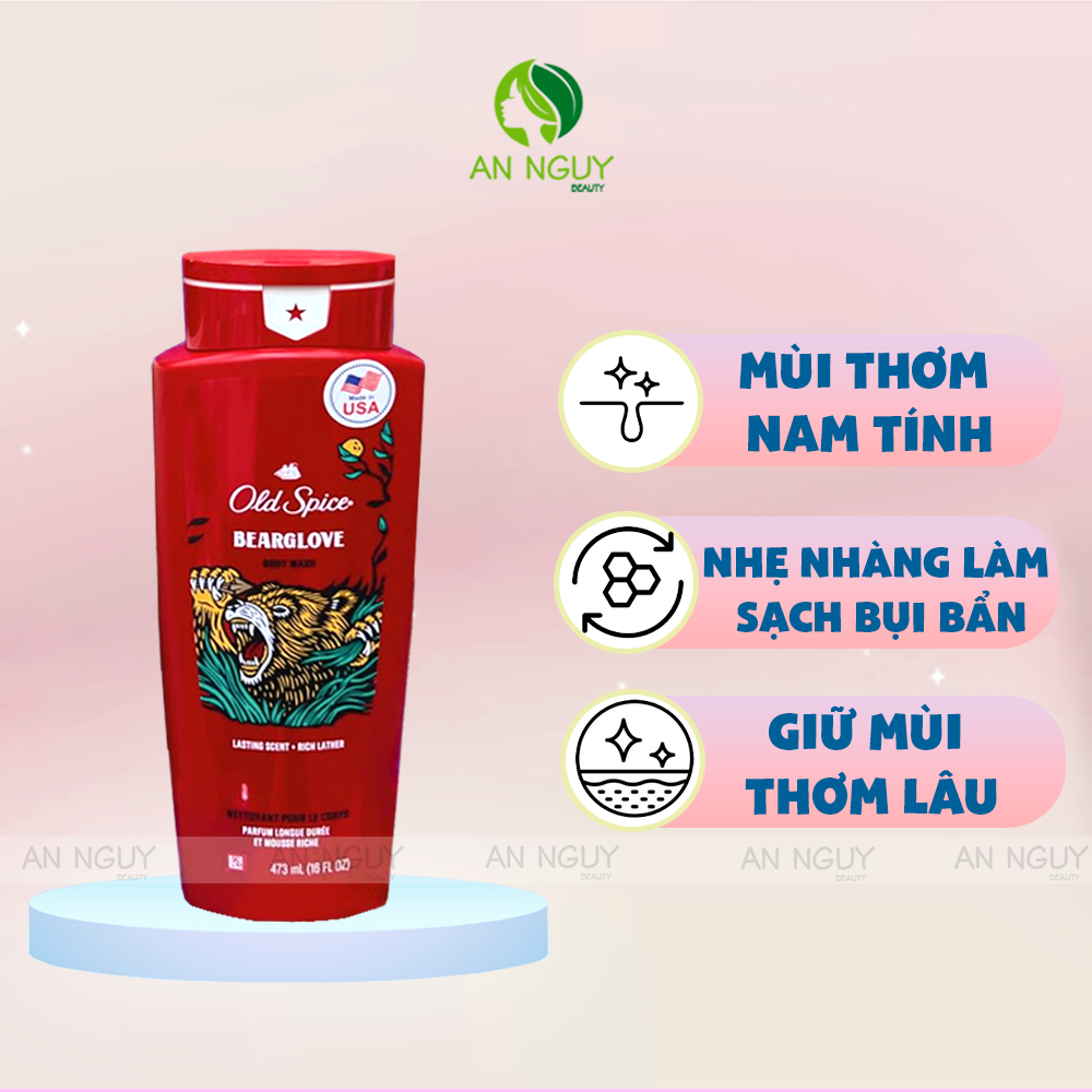 Sữa Tắm Nam Old Spice 473ml (Hàng Mỹ Nhập Khẩu)