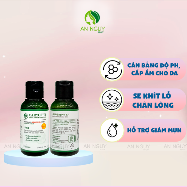 Nước Hoa Hồng Caryophy No Alcohol Toner Không Cồn Dành Cho Mọi Loại Da 50ml