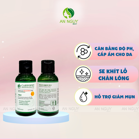 Nước Hoa Hồng Caryophy No Alcohol Toner Không Cồn Dành Cho Mọi Loại Da 50ml