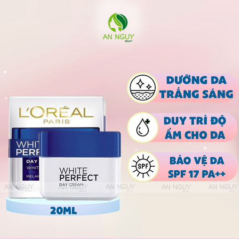 Kem Dưỡng Trắng L’Oreal White Perfect Day Cream SPF17 PA++ Ban Ngày 20ml