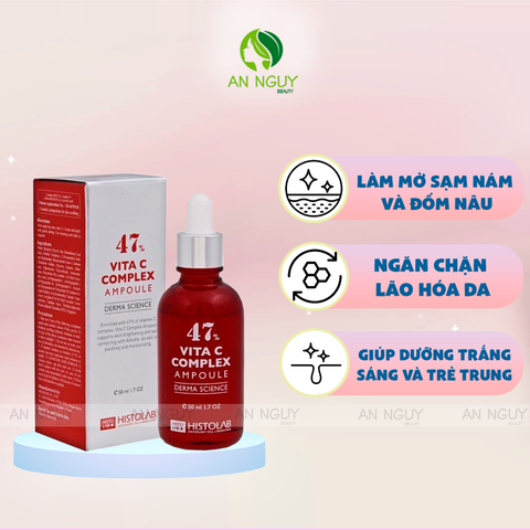 Tinh Chất Histolab Vita C Complex Ampoule 47% Dưỡng Sáng Da 50ml