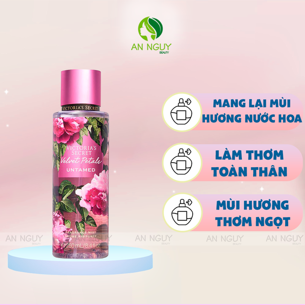 Xịt Thơm Toàn Thân Victoria’s Secret Velvet Petals Untamed 250ml