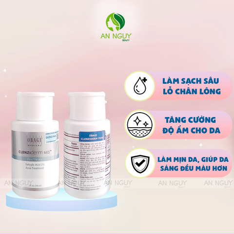 Dung Dịch Tẩy Tế Bào Chết Obagi BHA 2% Clenziderm MD Pore Therapy Exfoliating BHA