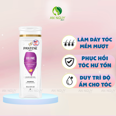 Dầu Gội Pantene PRO-V Sheer Volume 355ml (Hàng Mỹ Nhập Khẩu)