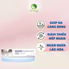 Nước Uống Melsmon Platinum Liquid Placenta Đẹp Da Chống Lão Hóa 10ml x 30 ống