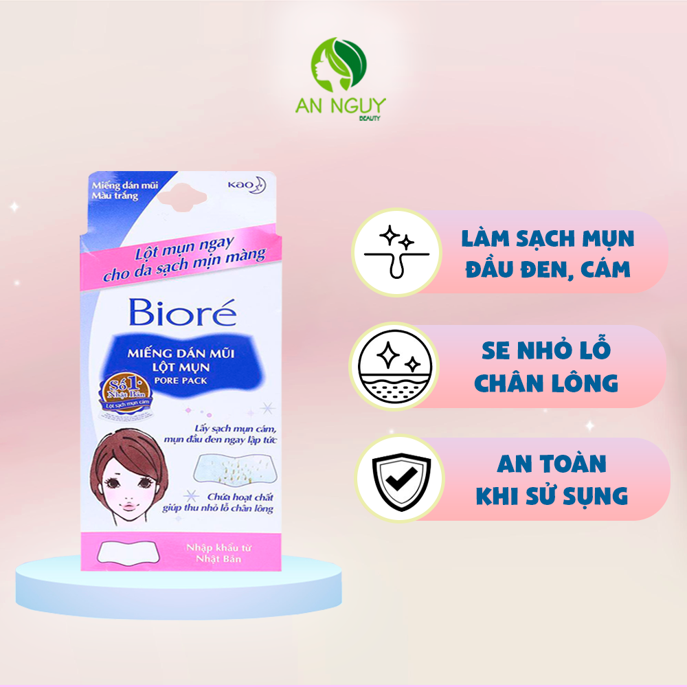 Miếng Dán Lột Mụn Mũi Bioré Pore Pack 4 Miếng