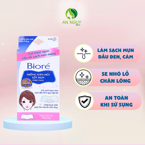 Miếng Dán Lột Mụn Mũi Bioré Pore Pack 4 Miếng