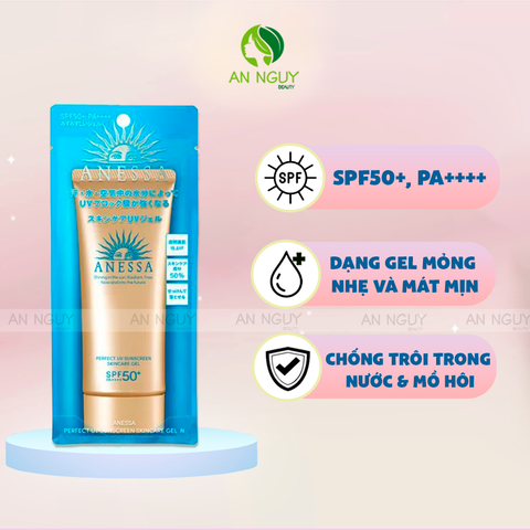 Gel Chống Nắng Anessa Perfect UV Suncreen Skincare Gel Dưỡng Ẩm 90g