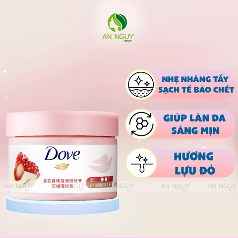 Tẩy Da Chết Body Dove Smoothie Loại Bỏ Tế Bào Chết, Dưỡng Ẩm Cho Da 298gr