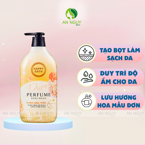 Sữa Tắm Happy Bath Perfume Body Wash Hương Nước Hoa 900gr