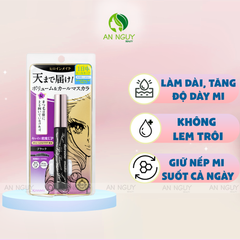 Mascara Kissme Nâng Cong Và Dày Mi Màu Đen Volume UP Mascara Super WP 6gr #01 Black