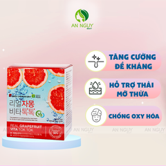 Nước Ép Bưởi Giảm Cân Sanga Real Grapefruit Vita Tok Tok Hộp 30 Gói