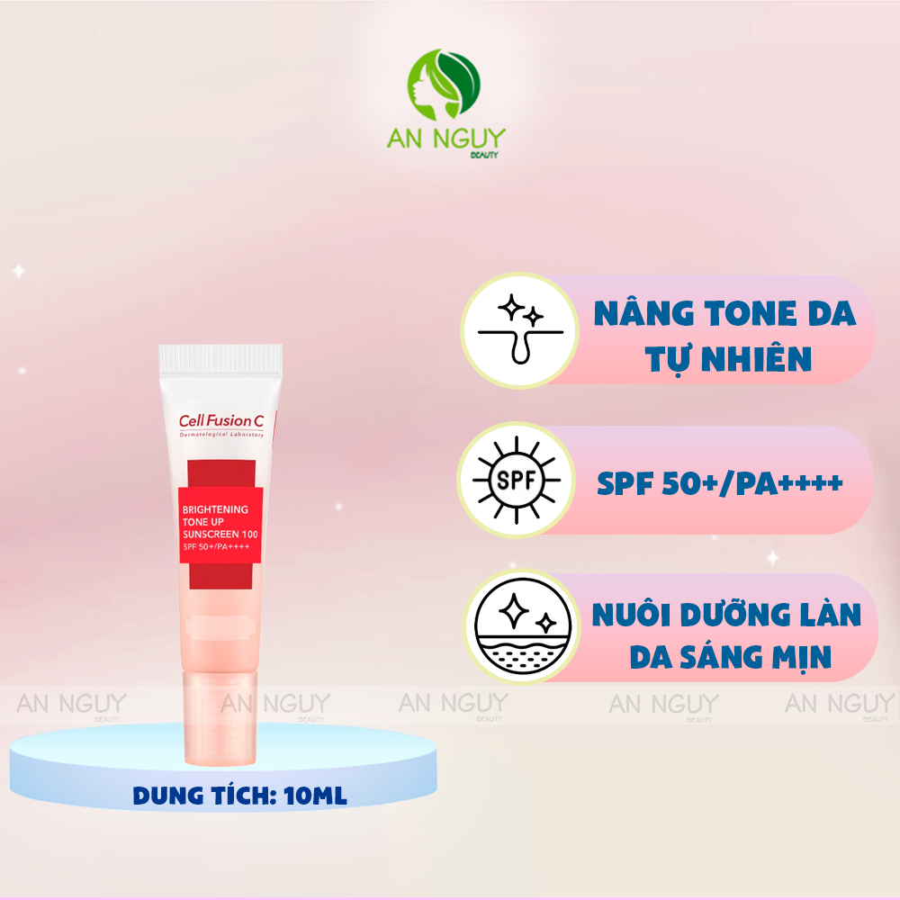 Kem Chống Nắng Cell Fusion C Brightening Tone Up Sunscreen 100 SPF50+ PA ++++ Nâng Tông Da