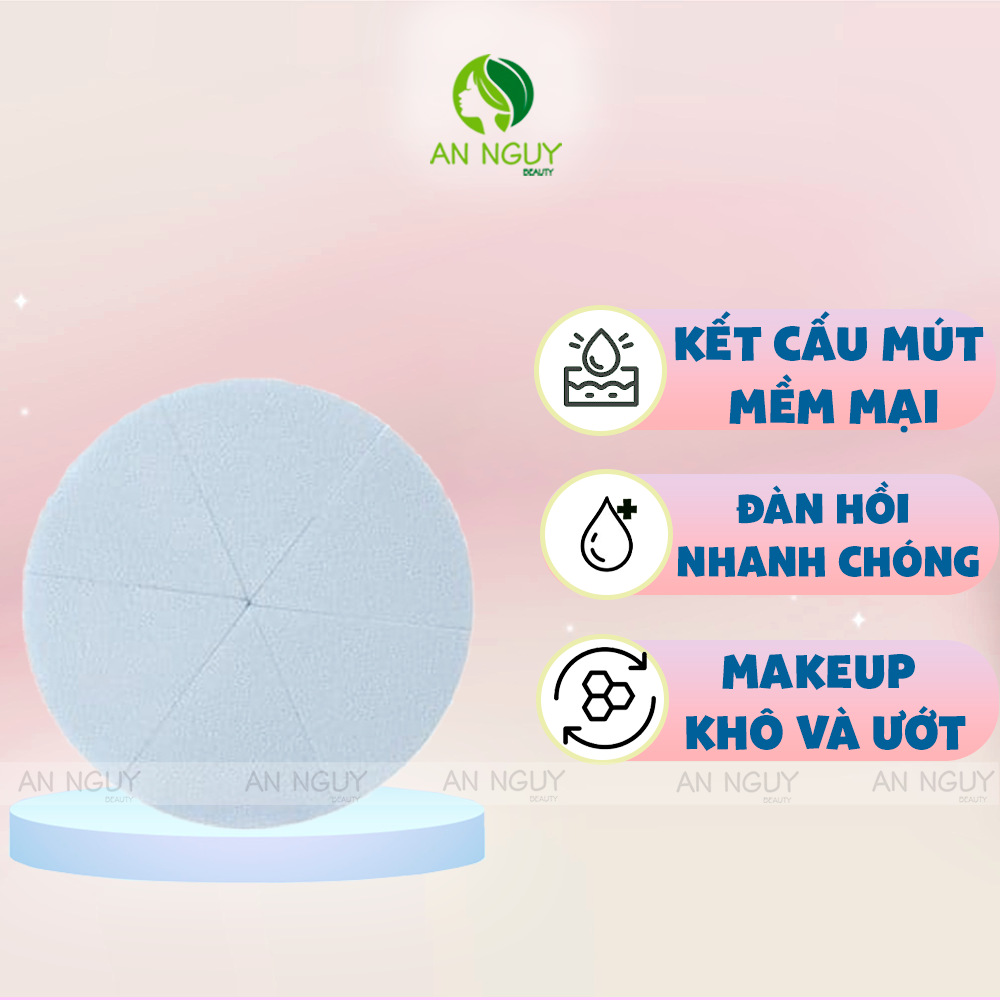 Mút Tán Focallure Matchmax Beauty Blender6 Count Wedges Sponge Dùng