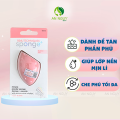 Bông Mút Tán Phấn Real Techniques Miracle Powder Sponge Dùng Tán Kem Nền, Che Khuyết Điểm