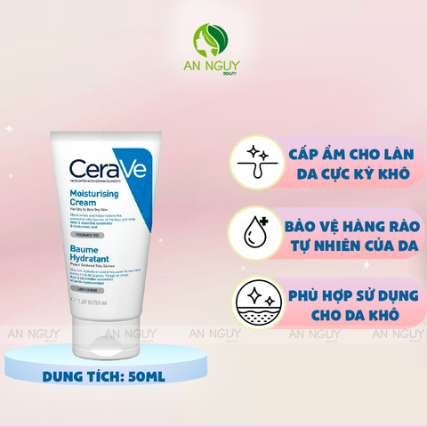 Kem Dưỡng Ẩm Cerave Moisturising Cream Dành Cho Da Khô