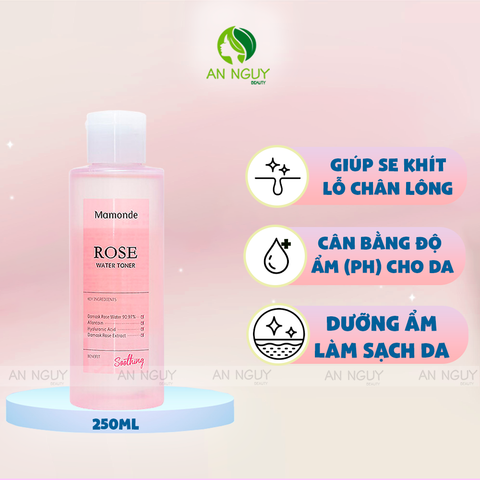 Nước Hoa Hồng Mamonde Rose Water Toner Cân Bằng Độ Ẩm Cho Da