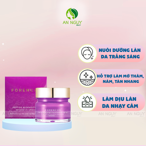 Kem Dưỡng Trắng Da Ban Đêm Forencos Peptide Redensifying Intensive Cream Chống Lão Hóa