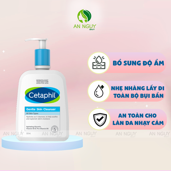 Sữa Rửa Mặt Cetaphil Cleanser Làm Sạch Dịu Nhẹ Cho Da Nhạy Cảm (Mẫu Mới)