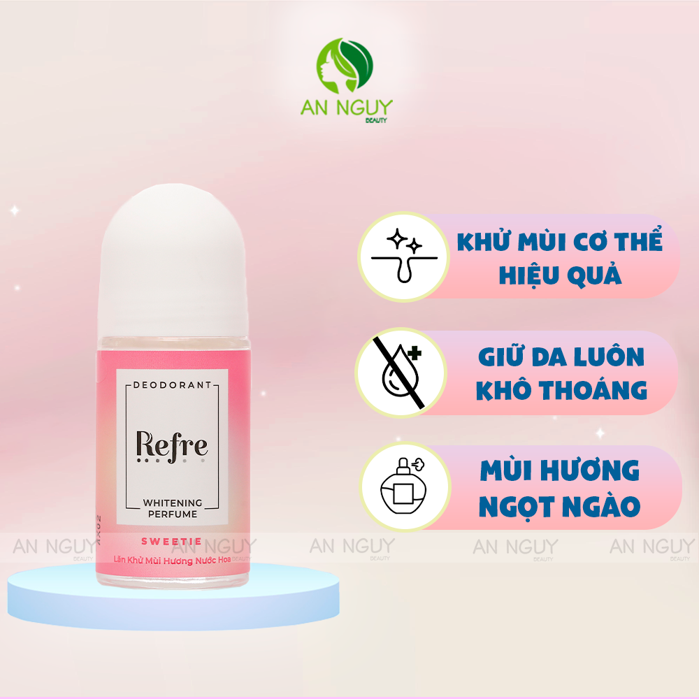 Lăn Khử Mùi Refre Deodorant Whitening Perfume 40ml