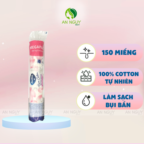 Bông Tẩy Trang Aura Cotton Pads 150 Miếng