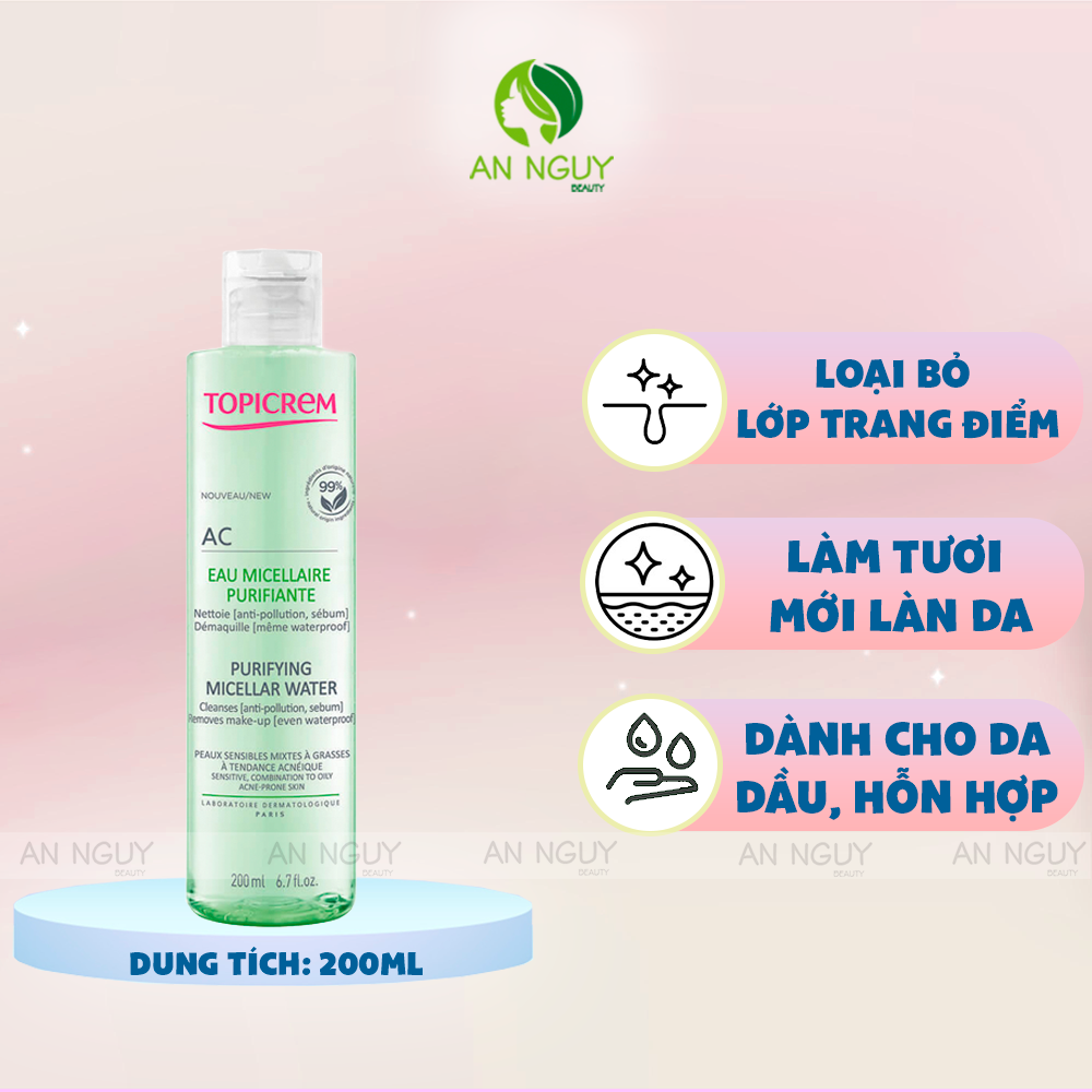 Nước Tẩy Trang Topicrem AC Purifying Micellar Water Dành Cho Da DầuNước ...
