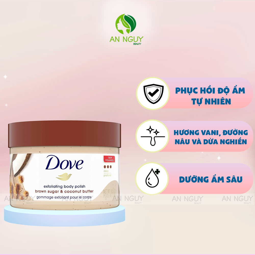 Tẩy Tế Bào Chết Body Dove Bản Mỹ 298gr