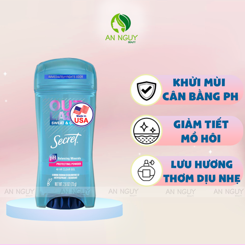 Gel Khử Mùi Secret Outlast Sweat & Odor 73gr (Hàng Mỹ Nhập Khẩu)