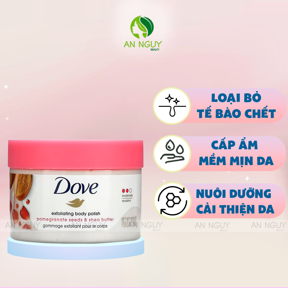 Tẩy Tế Bào Chết Body Dove Bản Mỹ 298gr