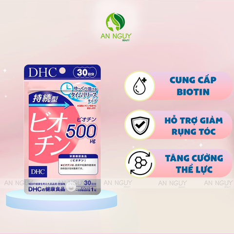 Viên uống DHC Ngăn Rụng Tóc Sustained Release Biotin 30 Ngày