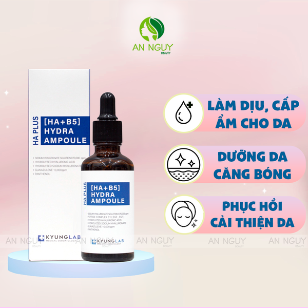 Tinh Chất Kyung Lab Ha Plus [ HA + B5 ] Hydra Ampoule Giúp Căng Bóng Da 50ml