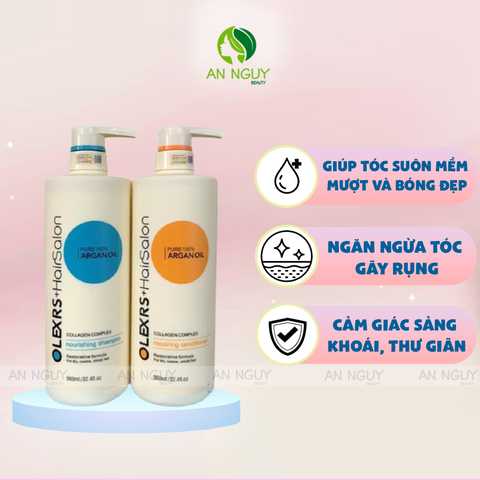 Bộ Gội Xả Olexrs + HairSalon Collagen Complex