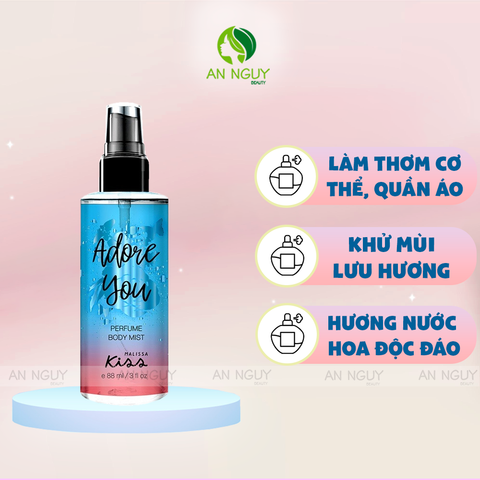 Xịt Thơm Toàn Thân Malissa Kiss Blossom Perfume Body Mist Hương Nước Hoa 88ml