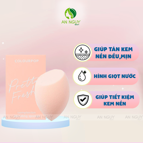 Mút Tán Colourpop Blending Sponge Dùng Tán Kem, Che Khuyết Điểm Màu Cam