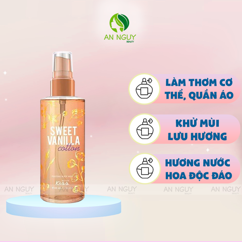 Xịt Thơm Toàn Thân Malissa Kiss Angel Perfume Body Mist Hương Nước Hoa 88ml