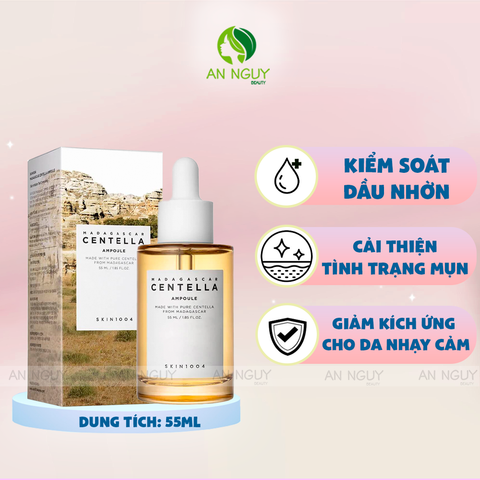 Tinh Chất Rau Má Skin1004 Madagascar Centella Ampoule Hỗ Trợ Giảm Mụn, Phục Hồi Da