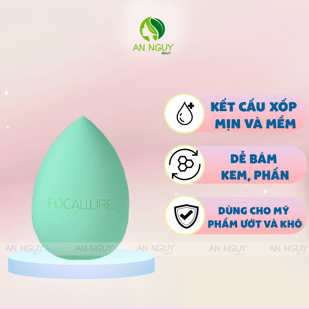 Bông Mút Trang Điểm Focallure Match Max Makeup Sponnge Dùng Tán Kem Nền