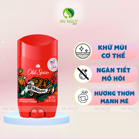 Sáp Khử Mùi Old Spice Giảm Tiết Mồ Hôi 73g (Hàng Mỹ Nhập Khẩu)