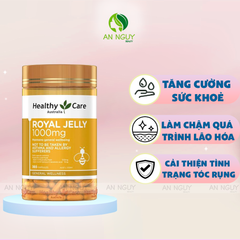 Viên Uống Sữa Ong Chúa Healthy Care Royal Jelly 1000mg 365 Viên