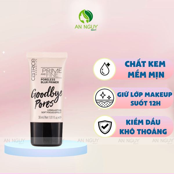 Kem Lót Catrice Primer And Fine Poreless Blur Primer Goodbye Pores 30ml