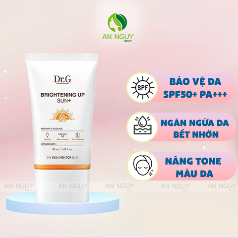 Kem Chống Nắng Dr.G Brightening Up Sun+ SPF50+ PA+++ Nâng Tông Da