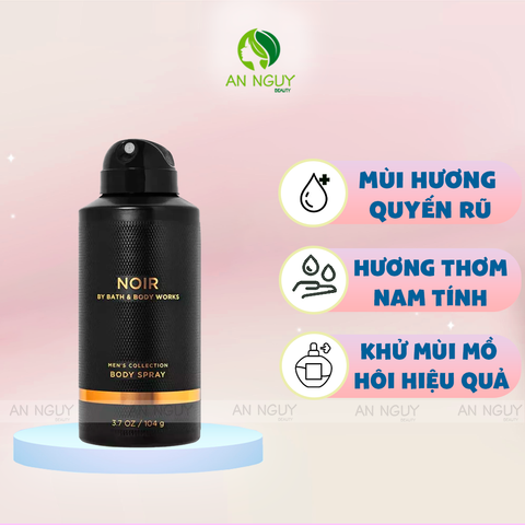 Xịt Thơm Cho Nam Bath & Body Works Men'S Collection Body Spray Hương Thơm Nam Tính 104gr