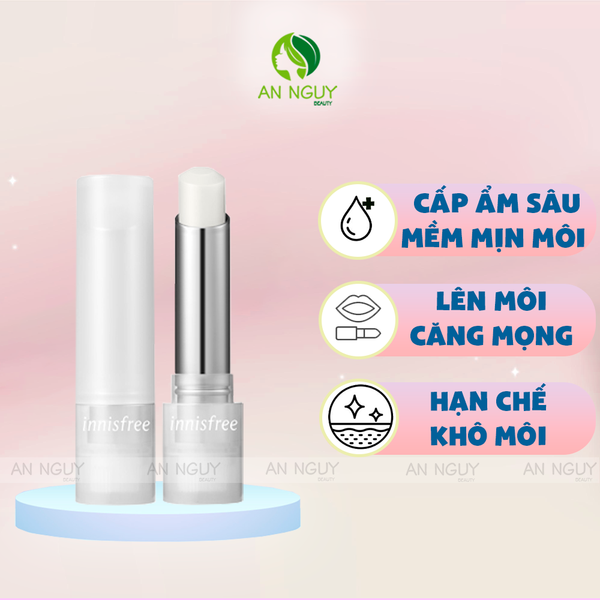 Son Dưỡng Không Màu Innisfree Dewy Treatment Lip Balm (New) 3.2gr