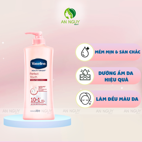 Sữa Dưỡng Thể Vaseline Healthy Bright Perfect Youth Pro-Age Repair Lotion Ngăn Ngừa Lão Hoá  350ml