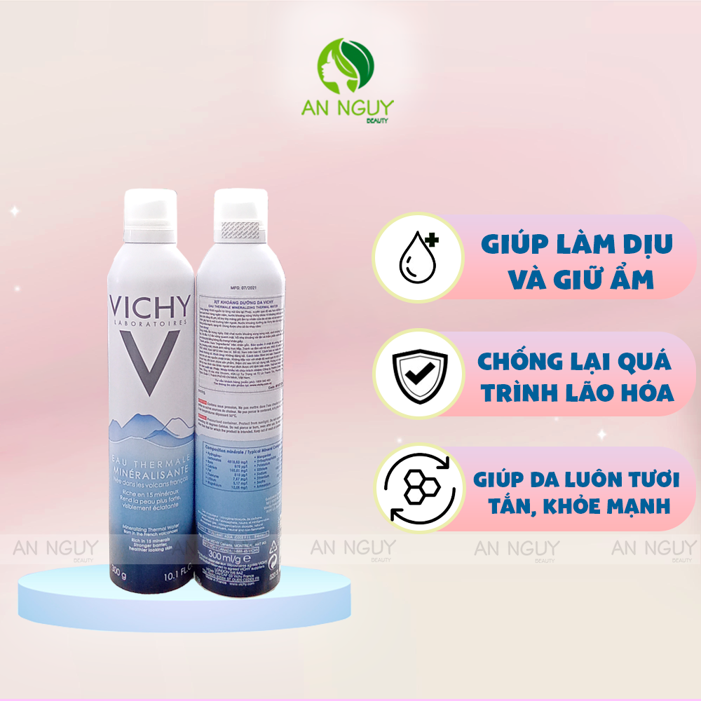 Xịt Khoáng Vichy Mineralizing Thermal Water Cấp Ẩm, Dưỡng Da