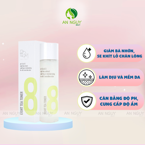 Nước Hoa Hồng BOM Eight Tea Eight Tea Toner Chiết Xuất 8 Loại Trà 150ml