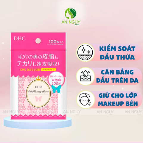 Giấy Thấm Dầu DHC Oil Blotting Paper 100 Miếng