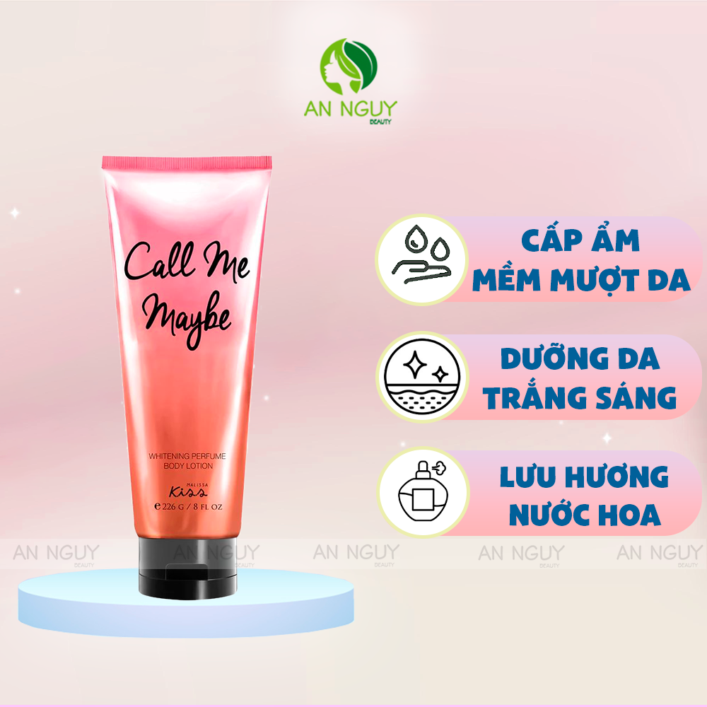 Sữa Dưỡng Thể Malissa Kiss Blossom Whitening Perfume Body Lotion