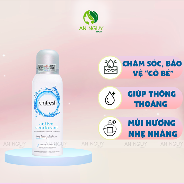 Xịt Thơm Mát Vùng Kín Femfresh Ultimate Care Deodorant 125ml