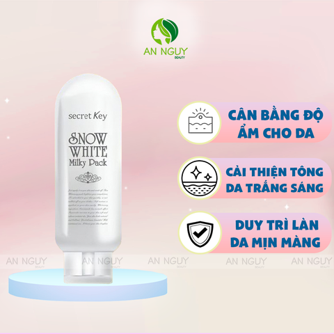 Kem Tắm Ủ Trắng Secret Key Snow White Milky Pack 200gr